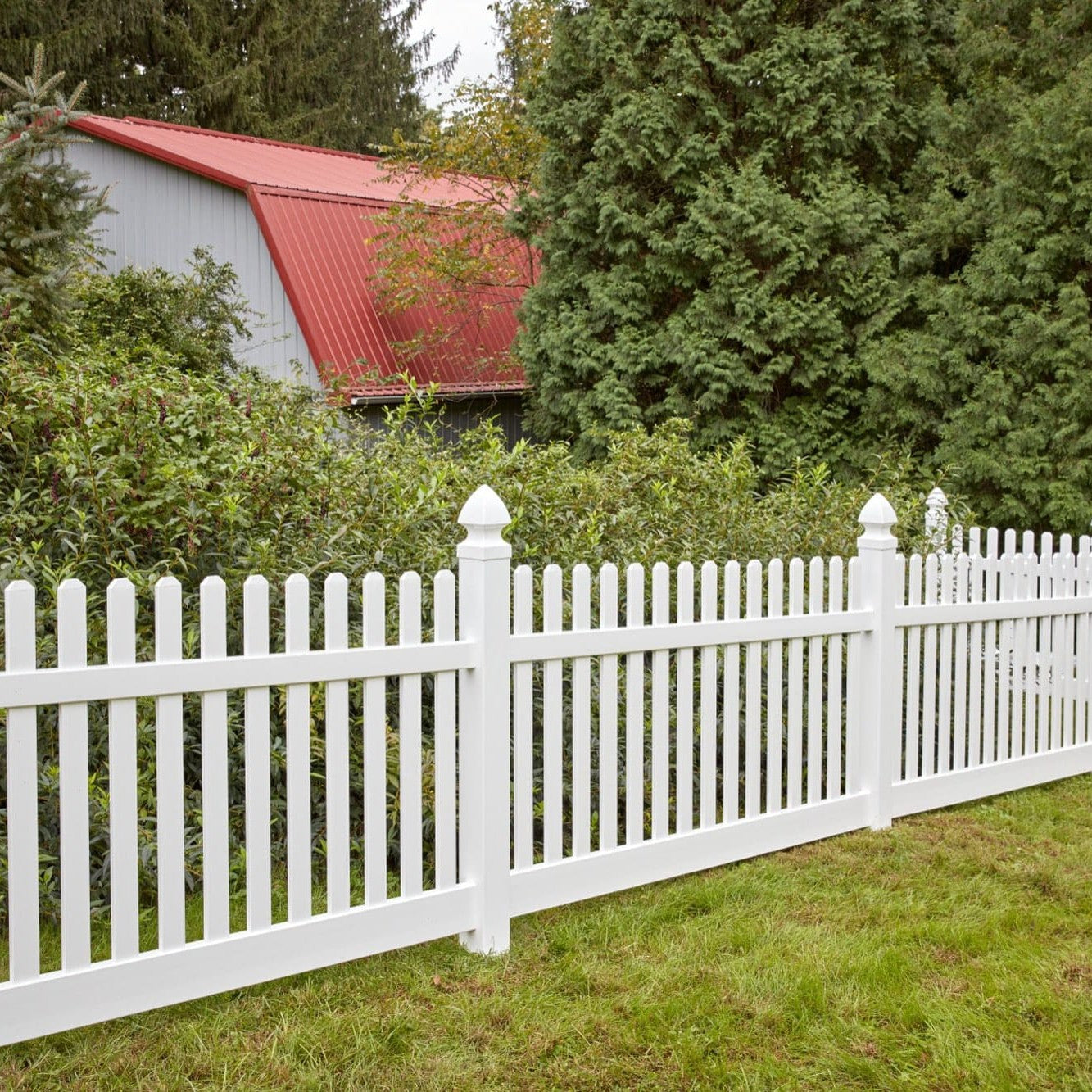 Silverbell Haven Series - Fence Panel - 4' x 8'-Vinyl Fence Panels-ActiveYards-White-FenceCenter