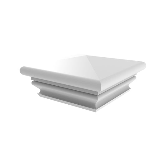 Federation Post Cap - 5" x 5"-Fence Post Caps-ActiveYards-White-FenceCenter