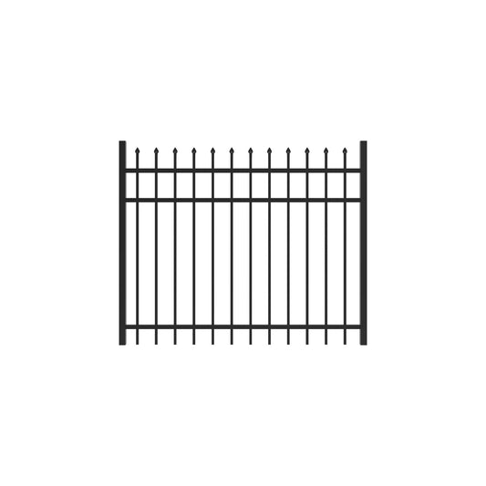 Marble Harbor Series - Straight Gate - 4' x 5'-Aluminum Fence Gates-ActiveYards-Black-FenceCenter