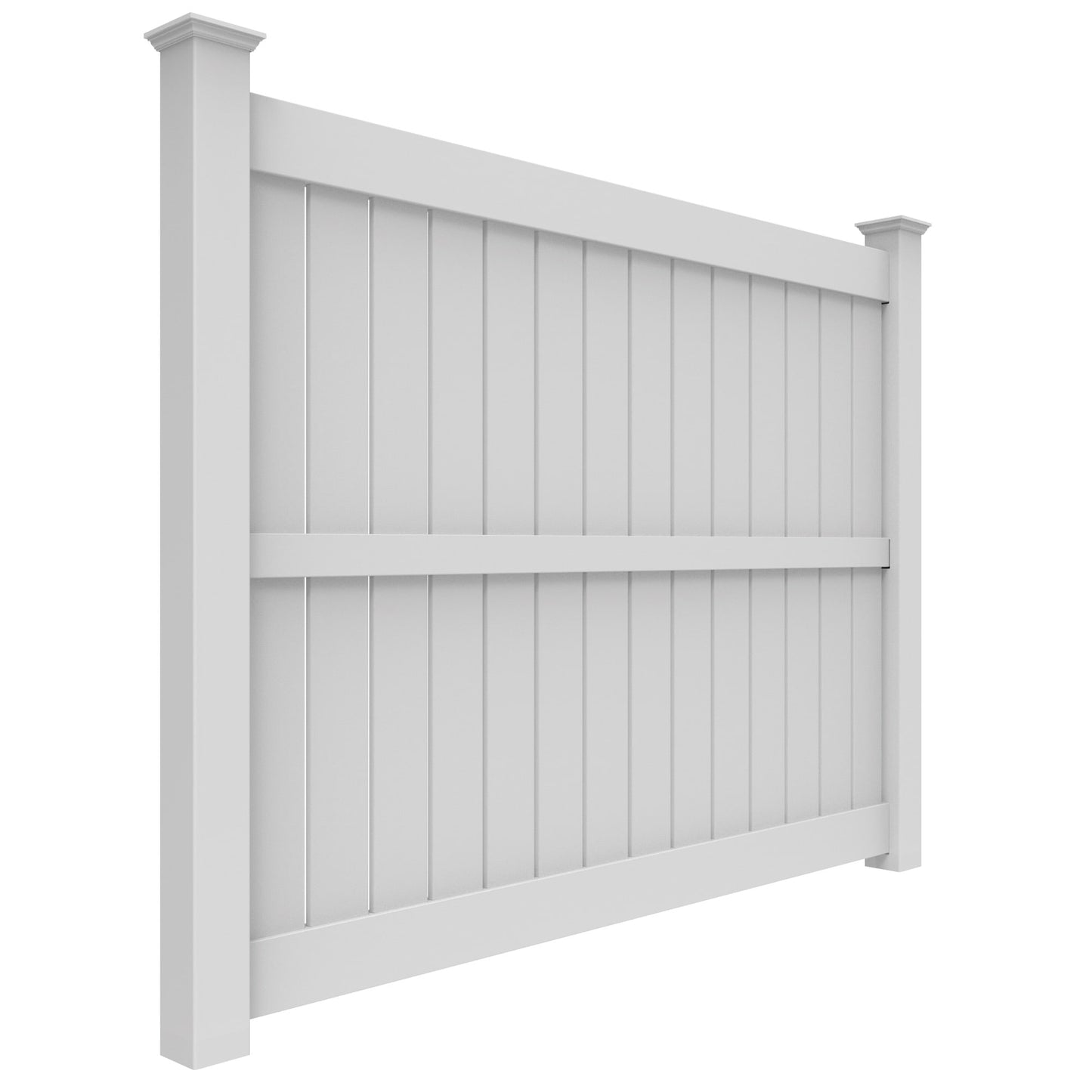 Tupelo Haven Series - Fence Panel - 6' x 8'-Vinyl Fence Panels-ActiveYards-White-FenceCenter