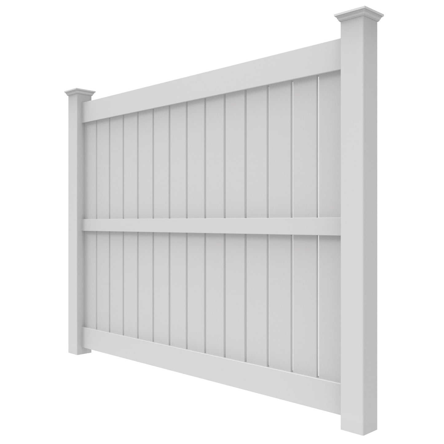 Tupelo Haven Series - Fence Panel - 6' x 8'-Vinyl Fence Panels-ActiveYards-White-FenceCenter