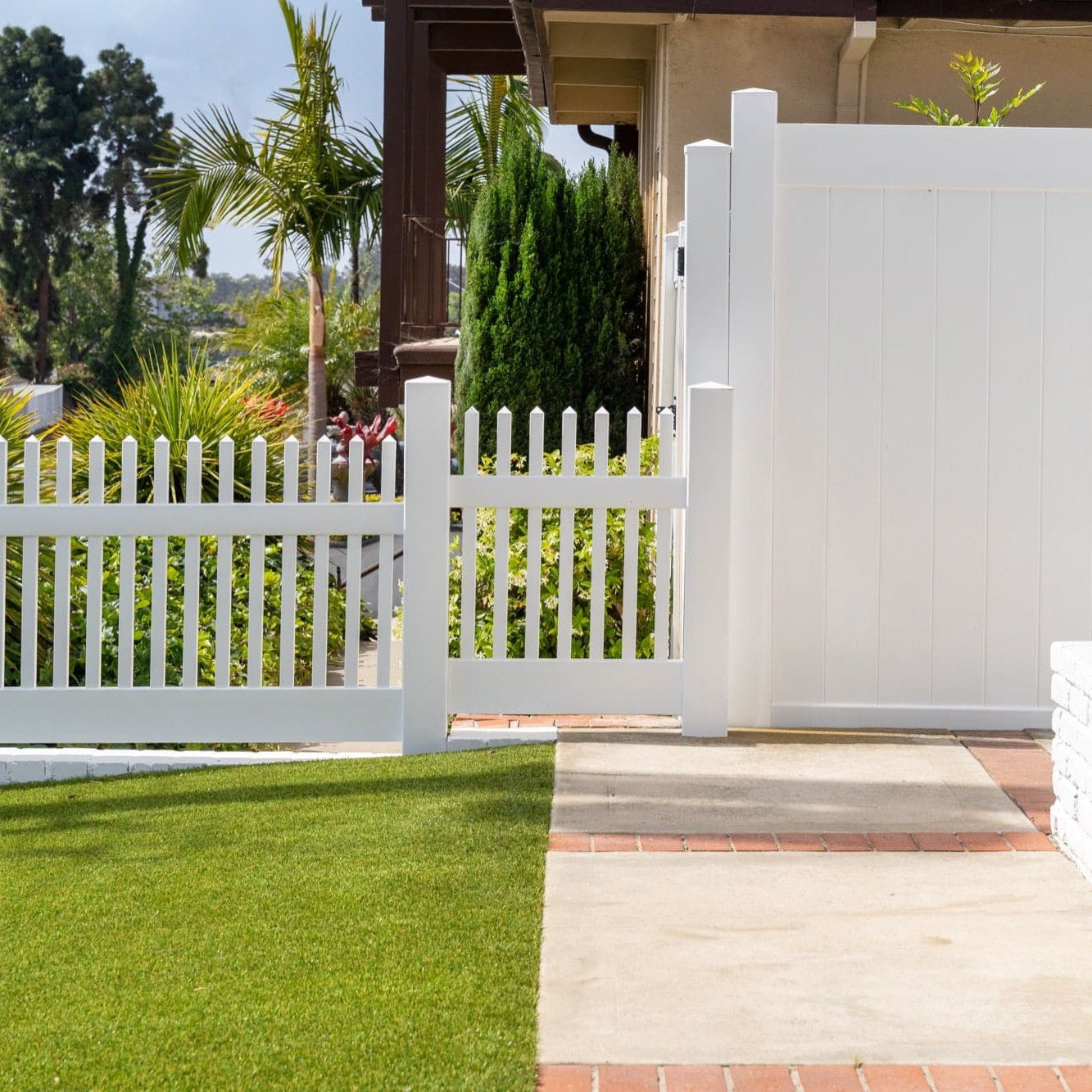 Chestnut Haven Series - Fence Panel - 4' x 8'-Vinyl Fence Panels-ActiveYards-White-FenceCenter