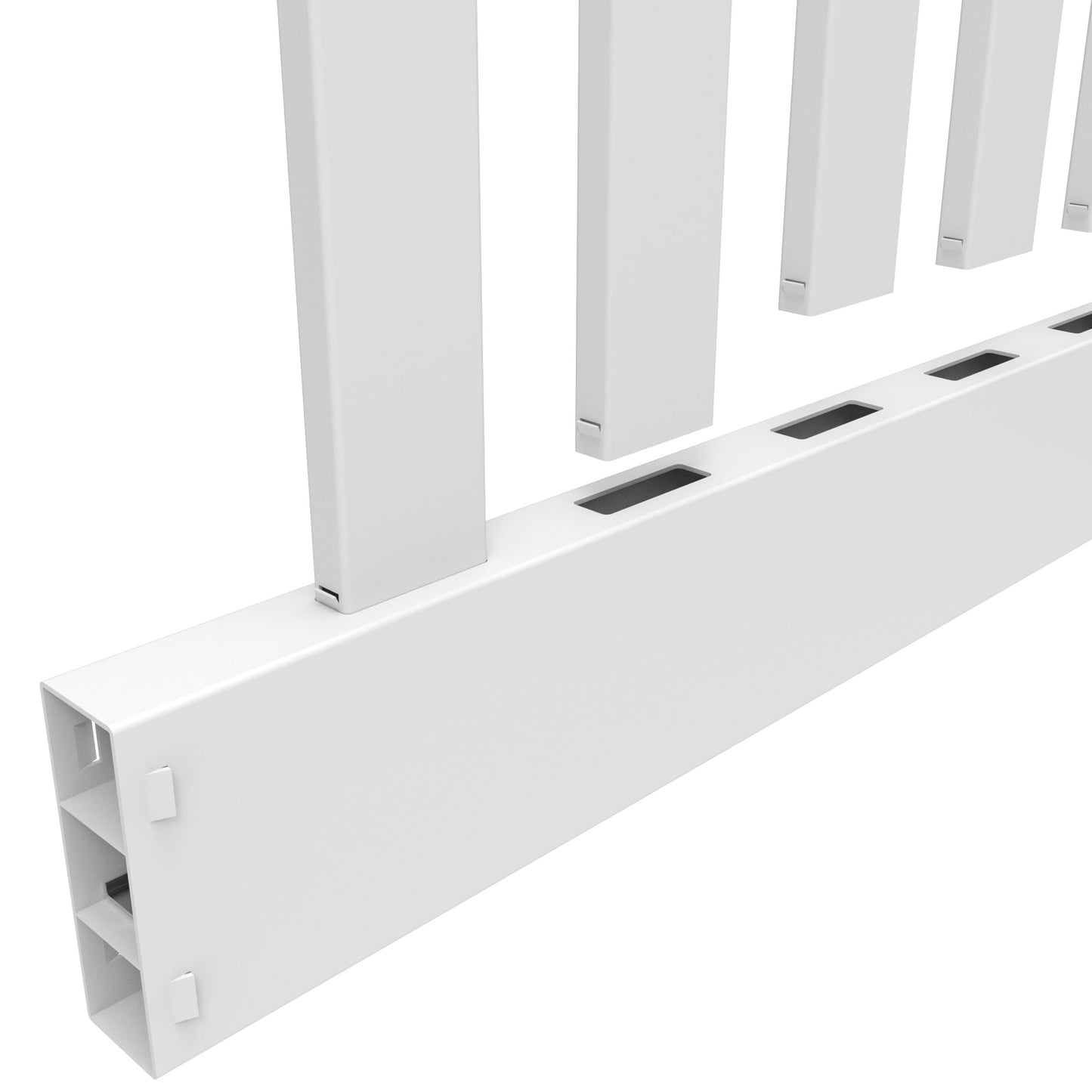 Silverbell Haven Series - Fence Panel - 4' x 8'-Vinyl Fence Panels-ActiveYards-White-FenceCenter