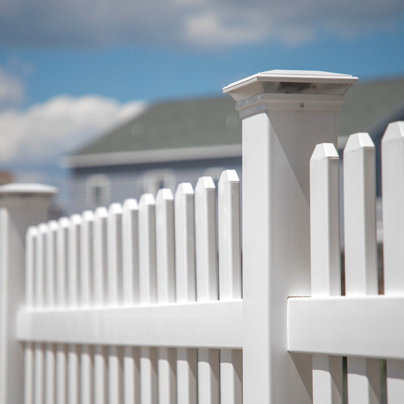 Silverbell Haven Series - Fence Panel - 4' x 8'-Vinyl Fence Panels-ActiveYards-White-FenceCenter