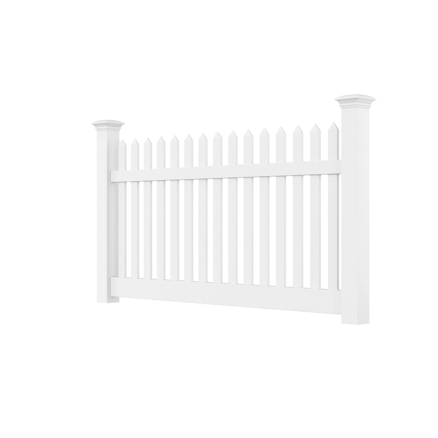 Primrose Haven Series - Fence Panel - 4' x 8'-Vinyl Fence Panels-ActiveYards-White-FenceCenter