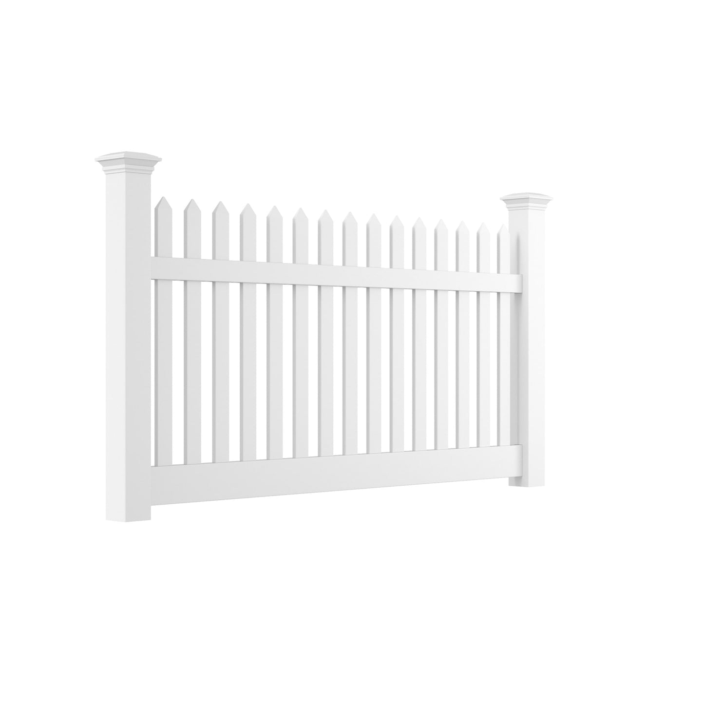 Primrose Haven Series - Fence Panel - 4' x 8'-Vinyl Fence Panels-ActiveYards-White-FenceCenter
