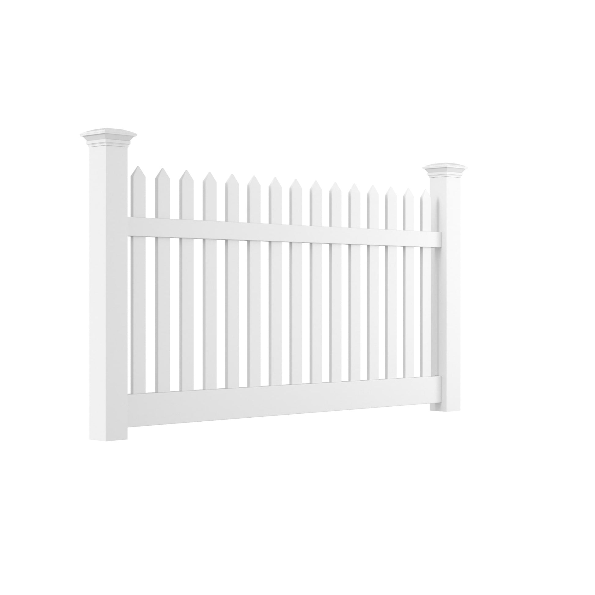 Primrose Haven Series - Fence Panel - 4' x 8'-Vinyl Fence Panels-ActiveYards-White-FenceCenter