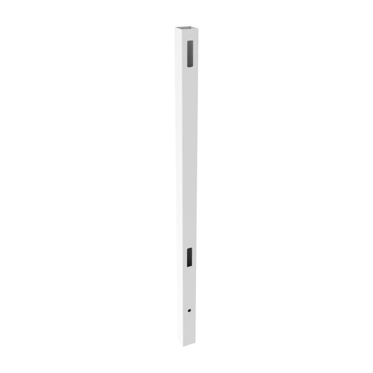 End Post (QQ) - 5" x 5" x 108"-Vinyl Fence Posts-ActiveYards-White-FenceCenter