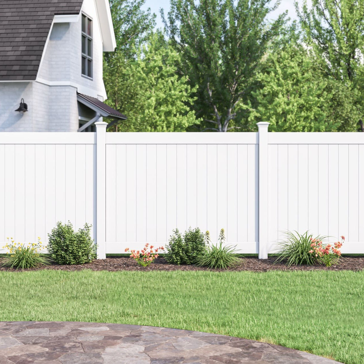 Dogwood Home Series - Fence Panel - 6' x 8'-Vinyl Fence Panels-ActiveYards-FenceCenter