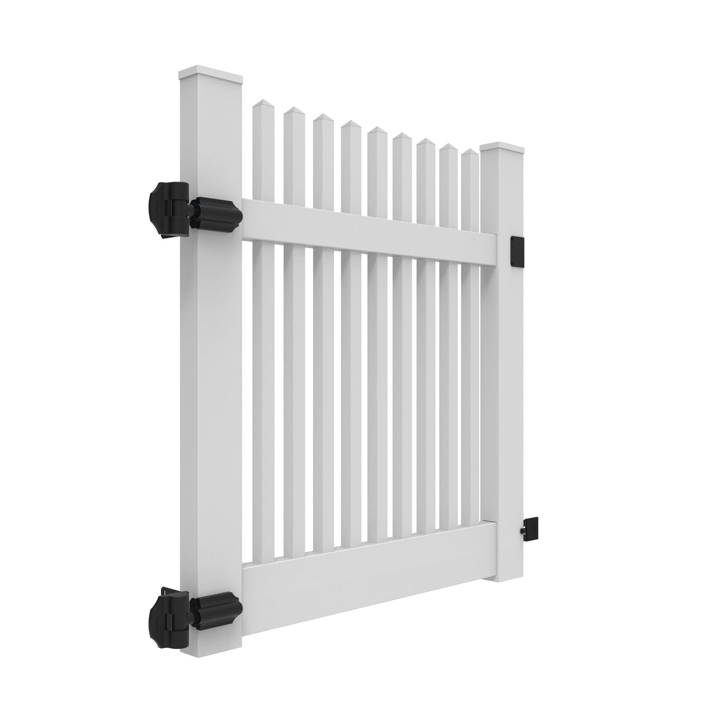 Chestnut Haven Series - Walk Gate - 4' x 46"-Vinyl Fence Gates-ActiveYards-White-FenceCenter