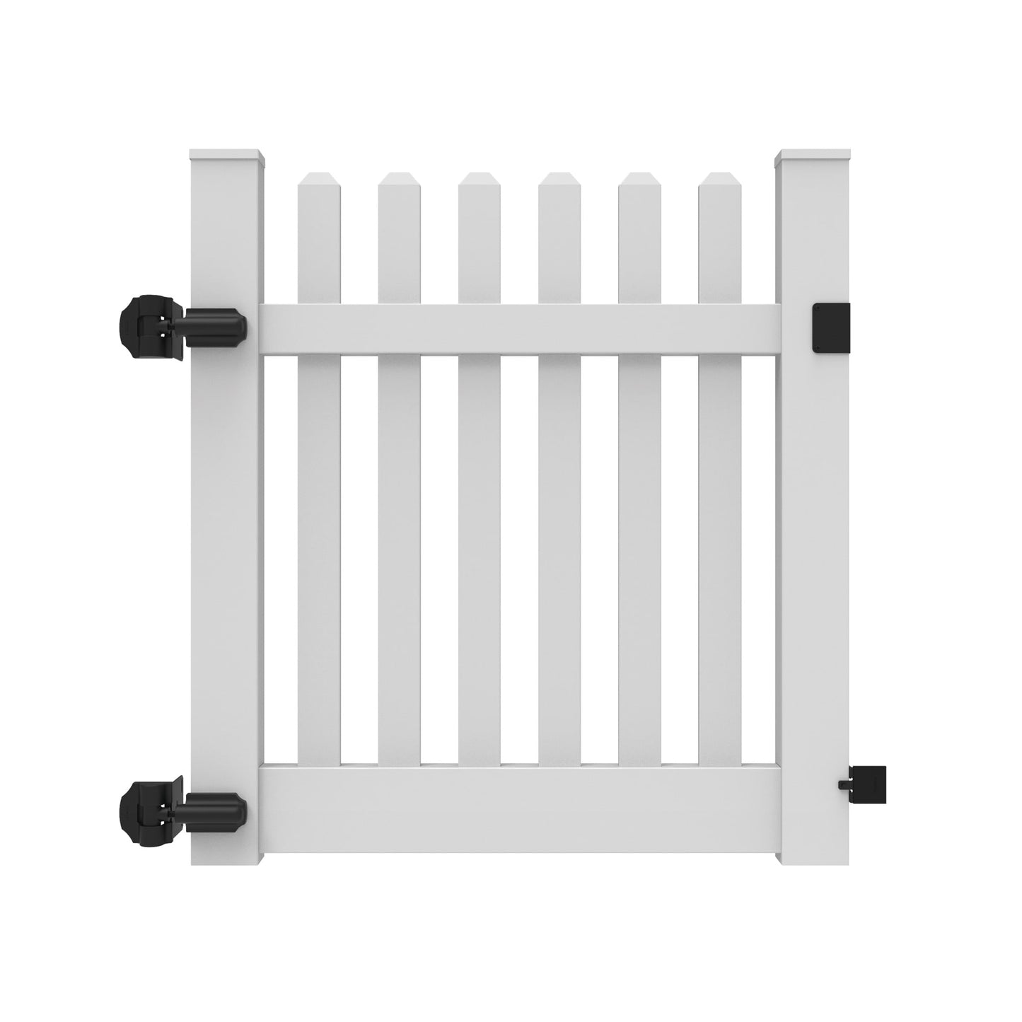 Silverbell Haven Series - Walk Gate - 4' x 46"-Vinyl Fence Gates-ActiveYards-White-FenceCenter