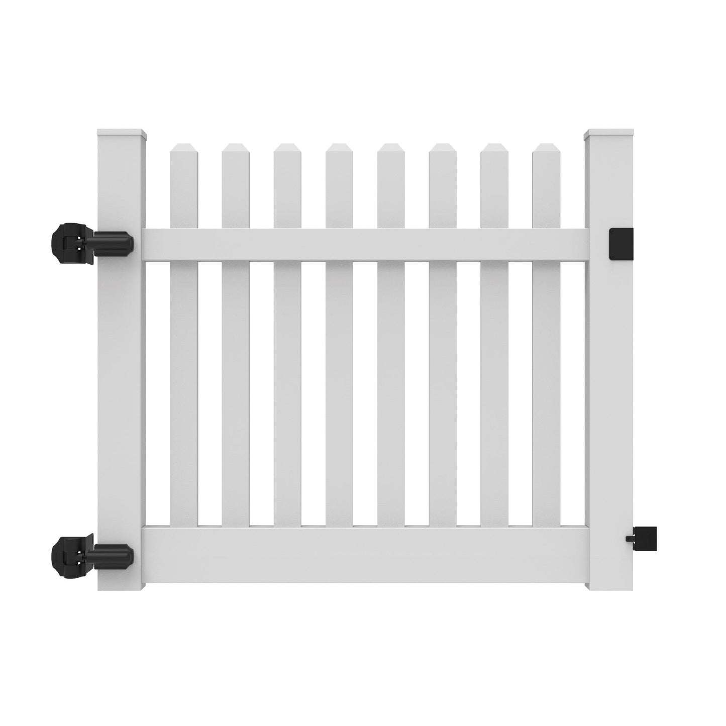 Silverbell Haven Series - Drive Gate - 4' x 58"-Vinyl Fence Gates-ActiveYards-White-FenceCenter