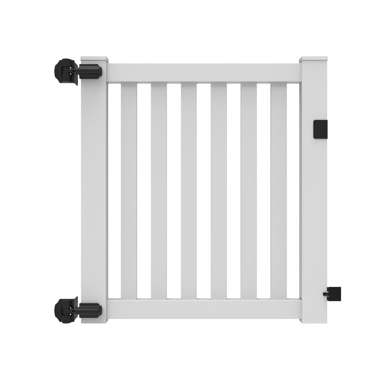 Greenbrier Haven Series - Walk Gate - 4' x 46"-Vinyl Fence Gates-ActiveYards-White-FenceCenter