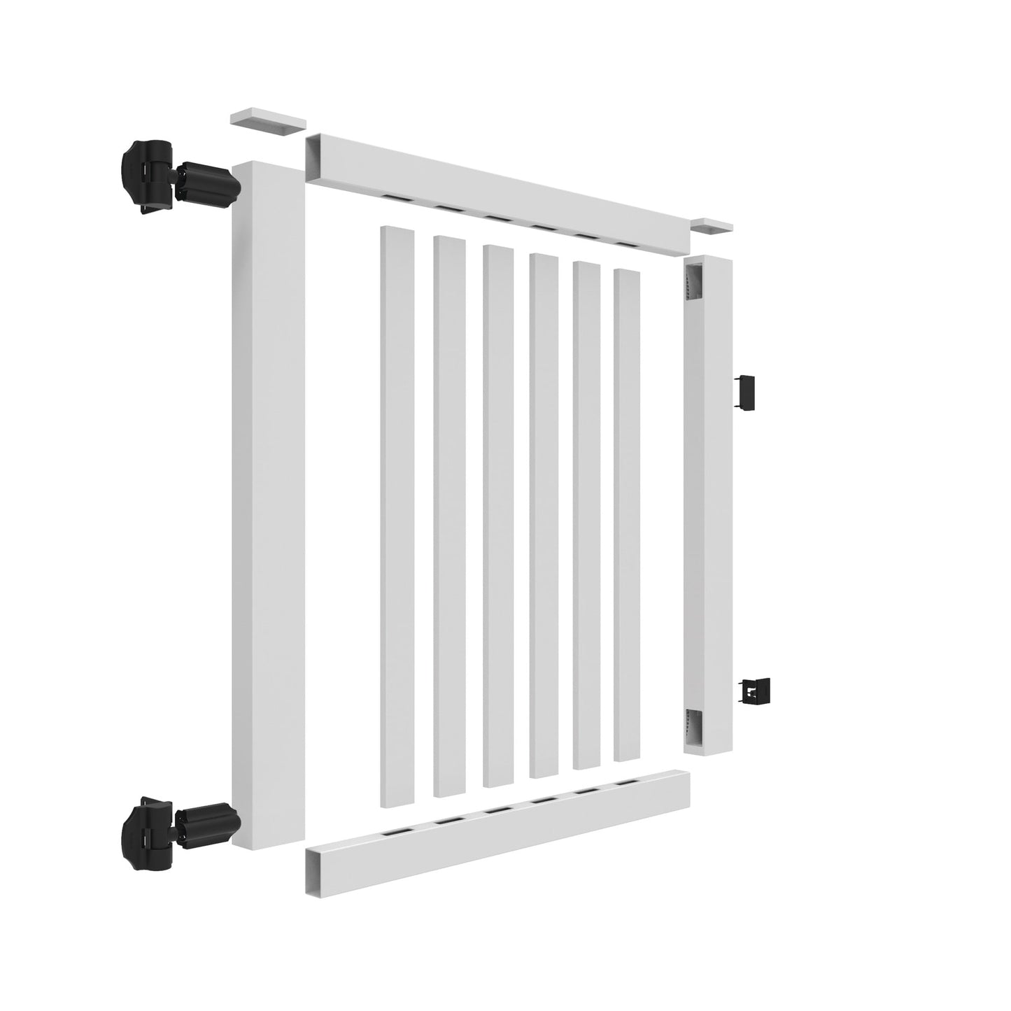 Greenbrier Haven Series - Walk Gate - 4' x 46"-Vinyl Fence Gates-ActiveYards-White-FenceCenter