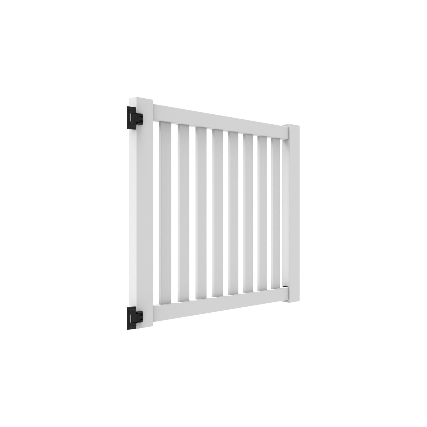 Greenbrier Haven Series - Drive Gate - 4' x 58"-Vinyl Fence Gates-ActiveYards-White-FenceCenter