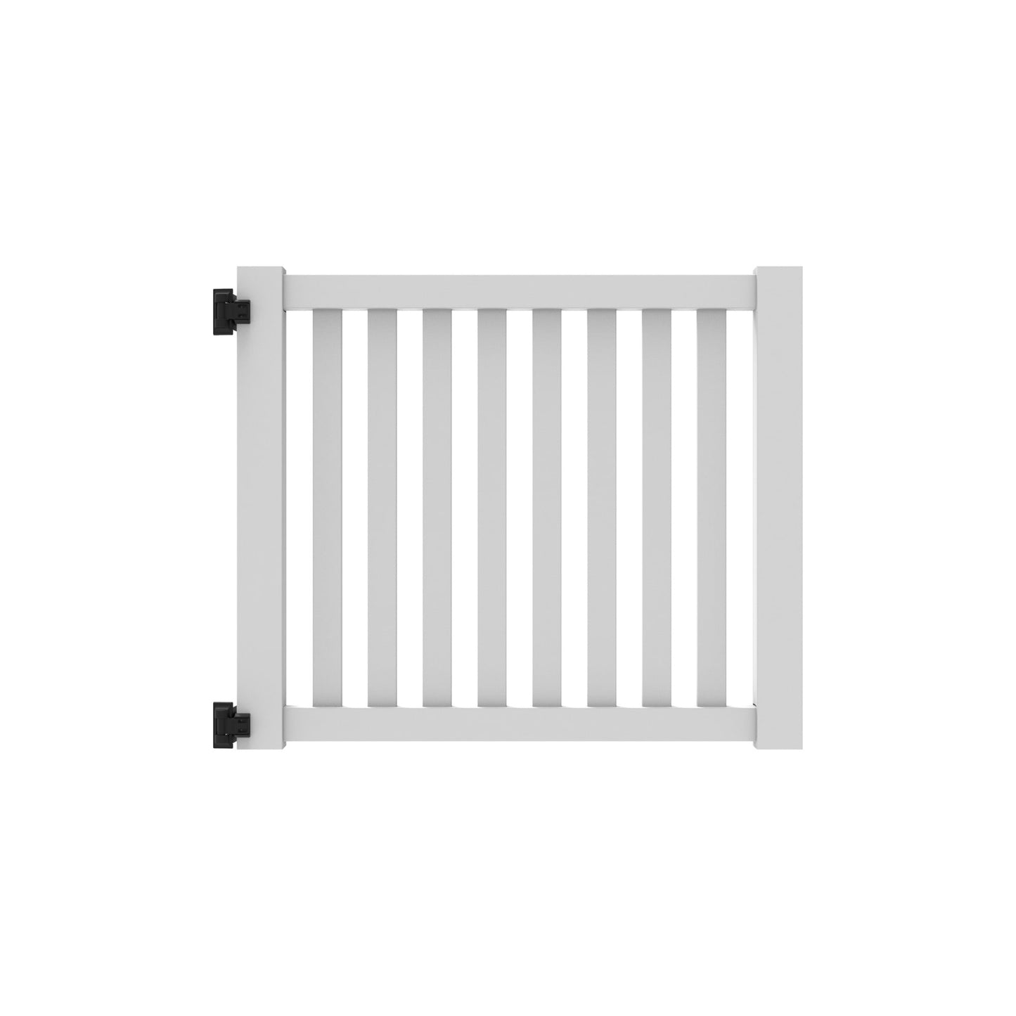 Greenbrier Haven Series - Drive Gate - 4' x 58"-Vinyl Fence Gates-ActiveYards-White-FenceCenter