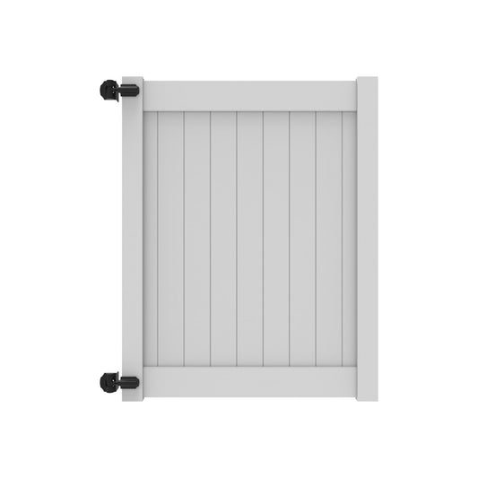 Dogwood Home Series - Drive Gate - 6' x 58"-Vinyl Fence Gates-ActiveYards-White-FenceCenter