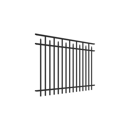 Amethyst Home Series - Fence Panel - 4' x 6'-Aluminum Fence Panels-ActiveYards-Black-FenceCenter