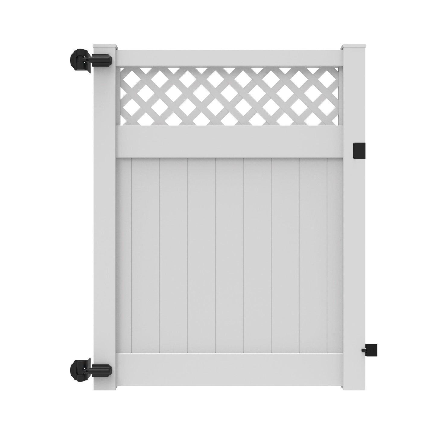 Arrowwood Home Series - Drive Gate - 6' x 58"-Vinyl Fence Gates-ActiveYards-White-FenceCenter