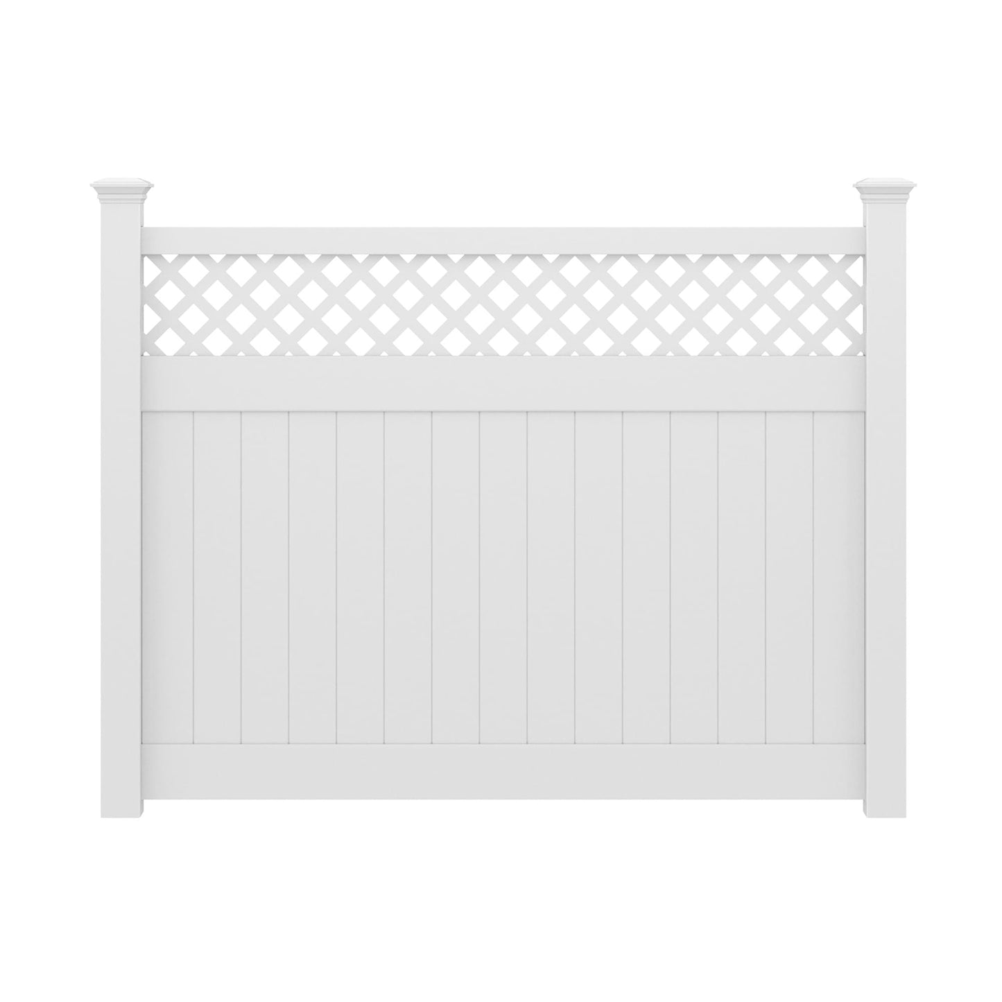 Arrowwood Home Series - Fence Panel - 6' x 8'-Vinyl Fence Panels-ActiveYards-White-FenceCenter