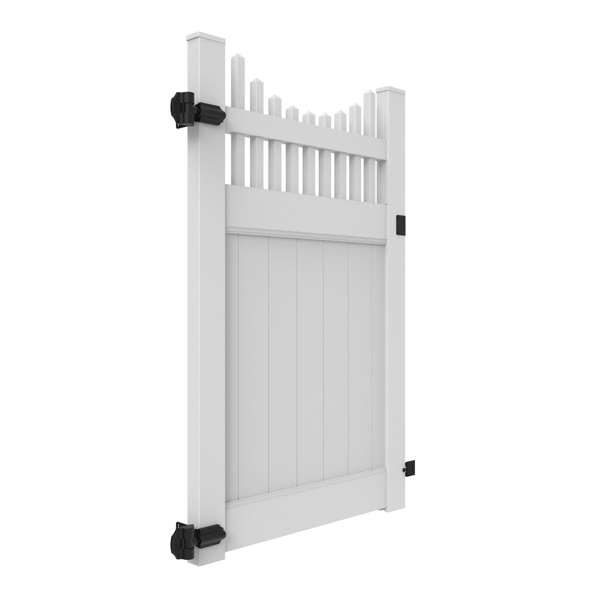 Aspen Haven Series - Walk Gate - 6' x 46"-Vinyl Fence Gates-ActiveYards-White-FenceCenter