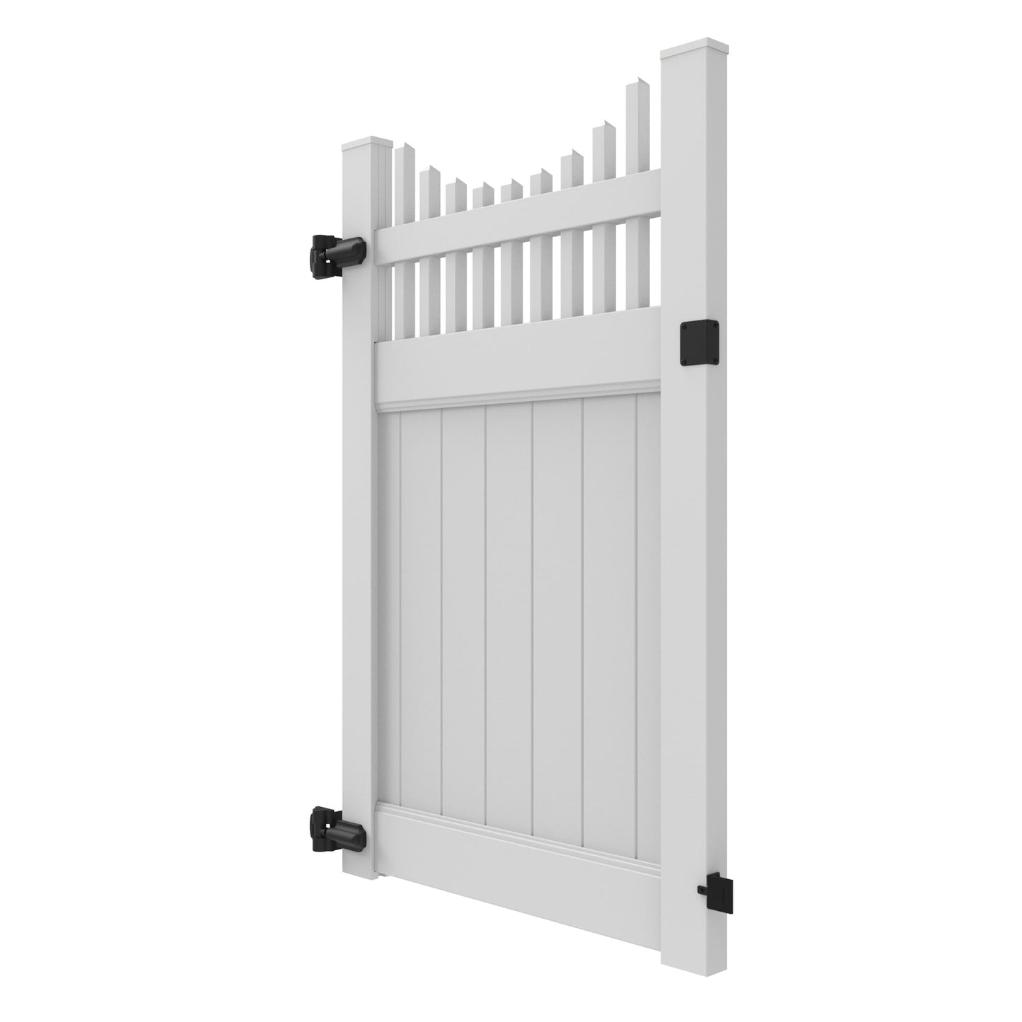 Aspen Haven Series - Walk Gate - 6' x 46"-Vinyl Fence Gates-ActiveYards-White-FenceCenter