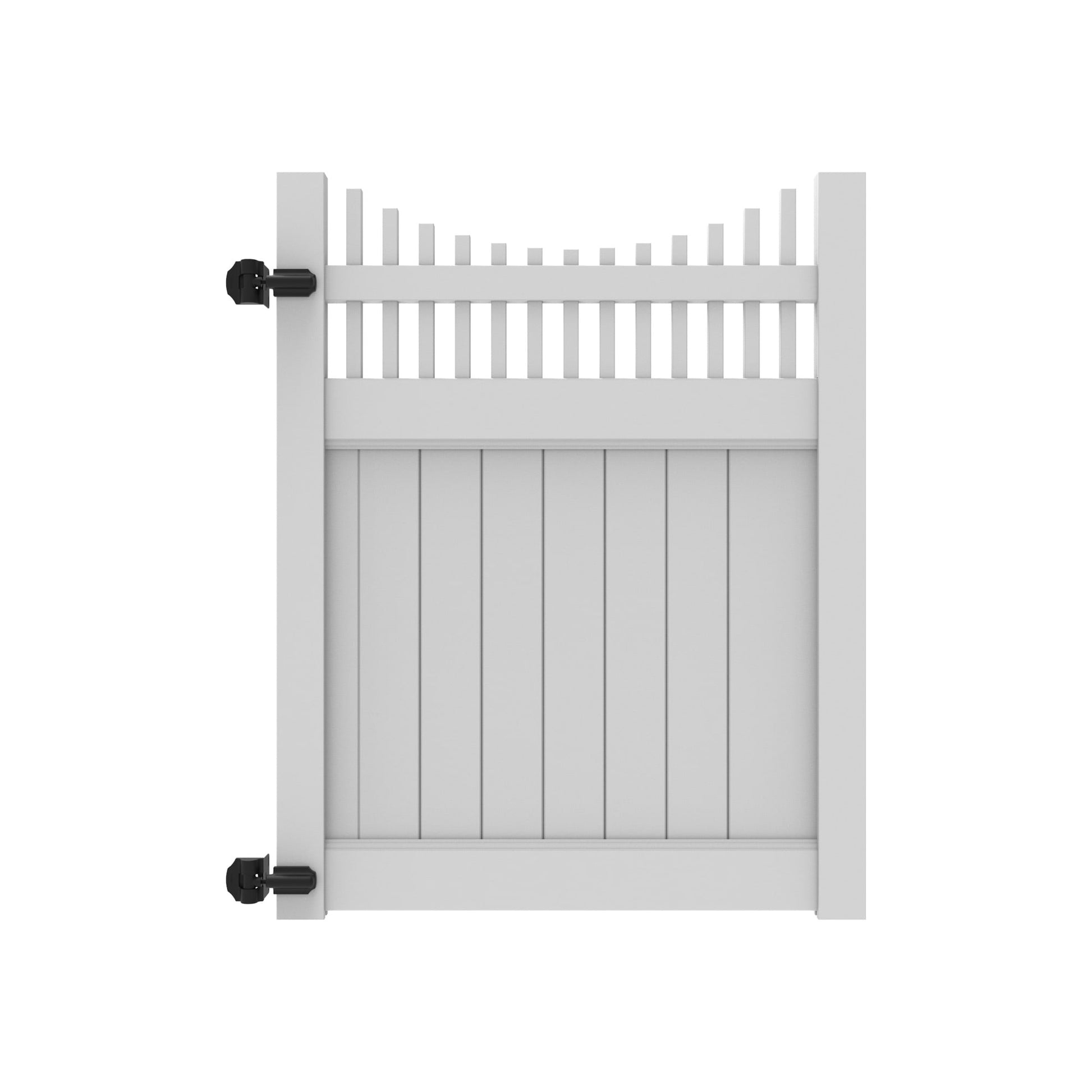 Aspen Haven Series - Drive Gate - 6' x 58"-Vinyl Fence Gates-ActiveYards-White-FenceCenter