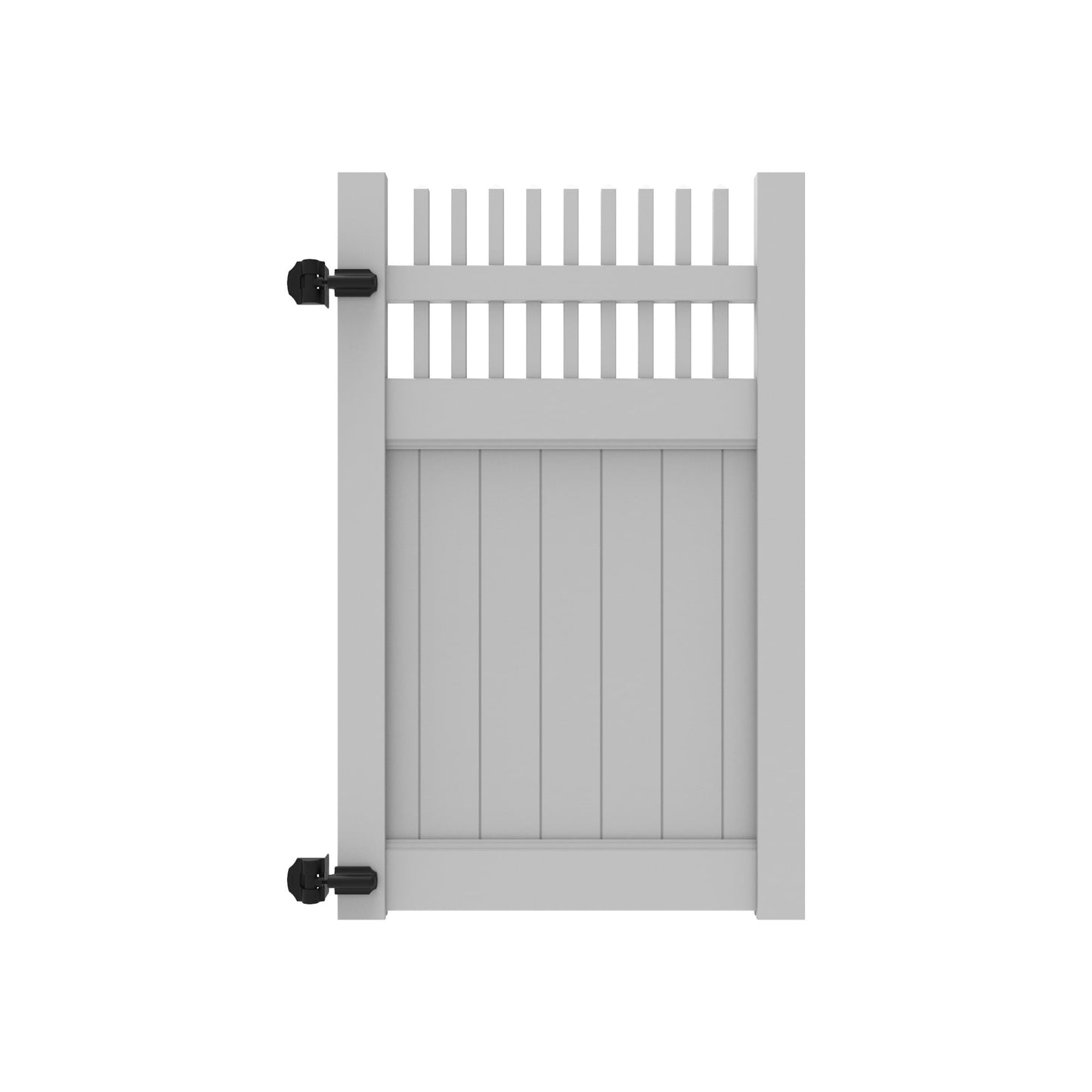 Moonstone Haven Series - Walk Gate - 6' x 46"-Vinyl Fence Gates-ActiveYards-White-FenceCenter