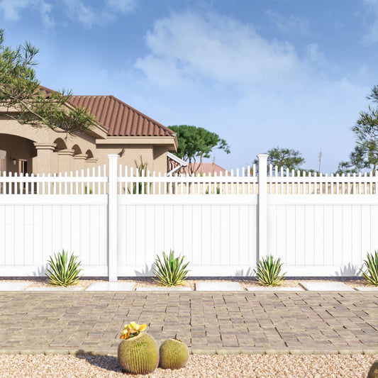 Aspen Haven Series - Fence Panel - 6' x 8'-Vinyl Fence Panels-ActiveYards-White-FenceCenter