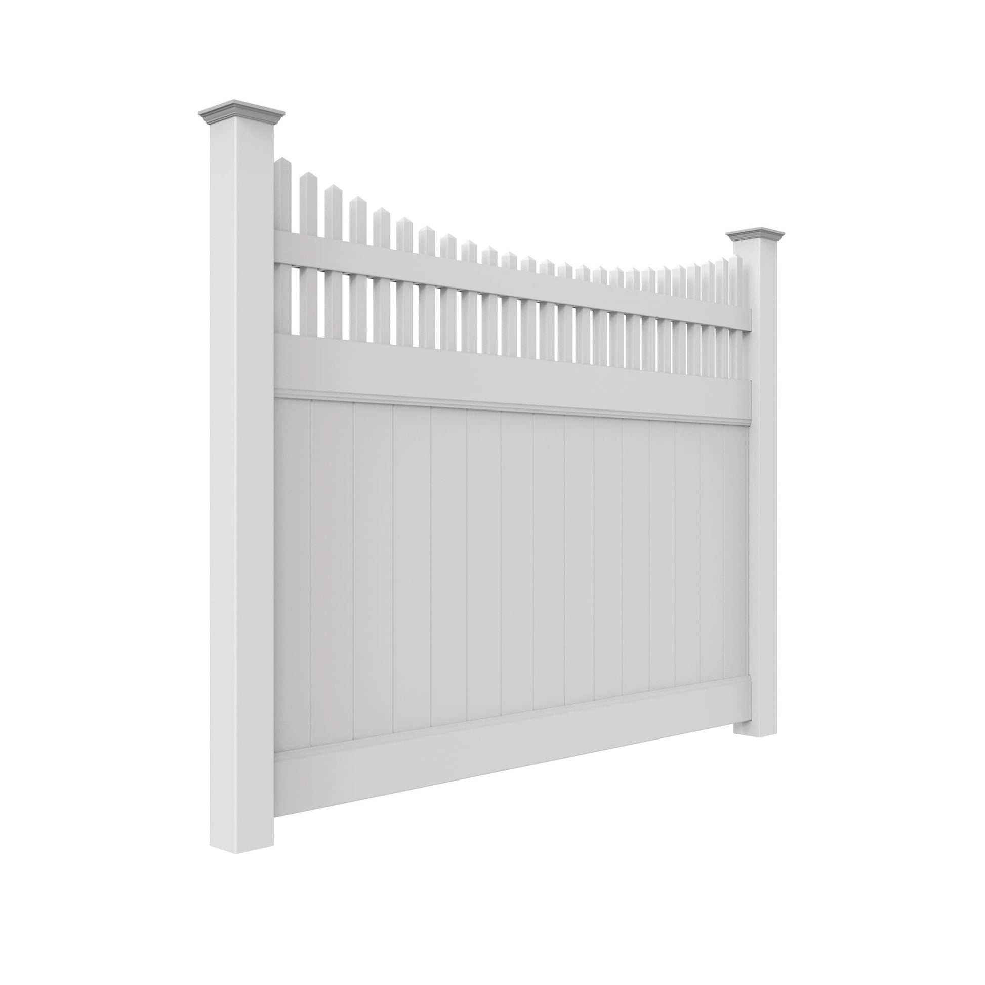 Aspen Haven Series - Fence Panel - 6' x 8'-Vinyl Fence Panels-ActiveYards-White-FenceCenter