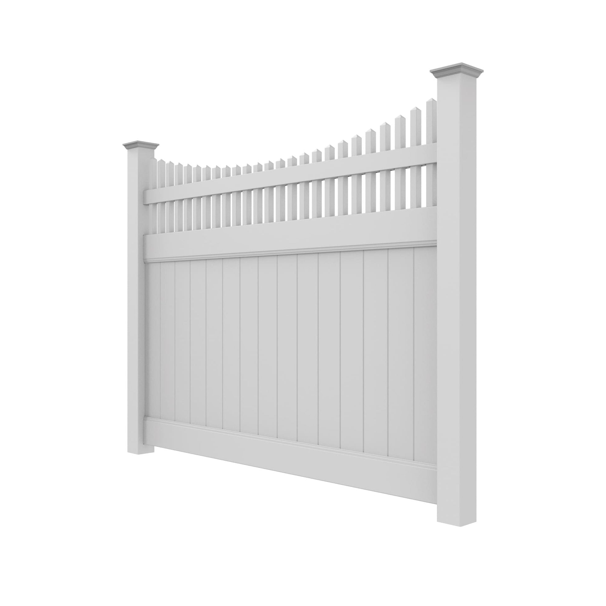 Aspen Haven Series - Fence Panel - 6' x 8'-Vinyl Fence Panels-ActiveYards-White-FenceCenter