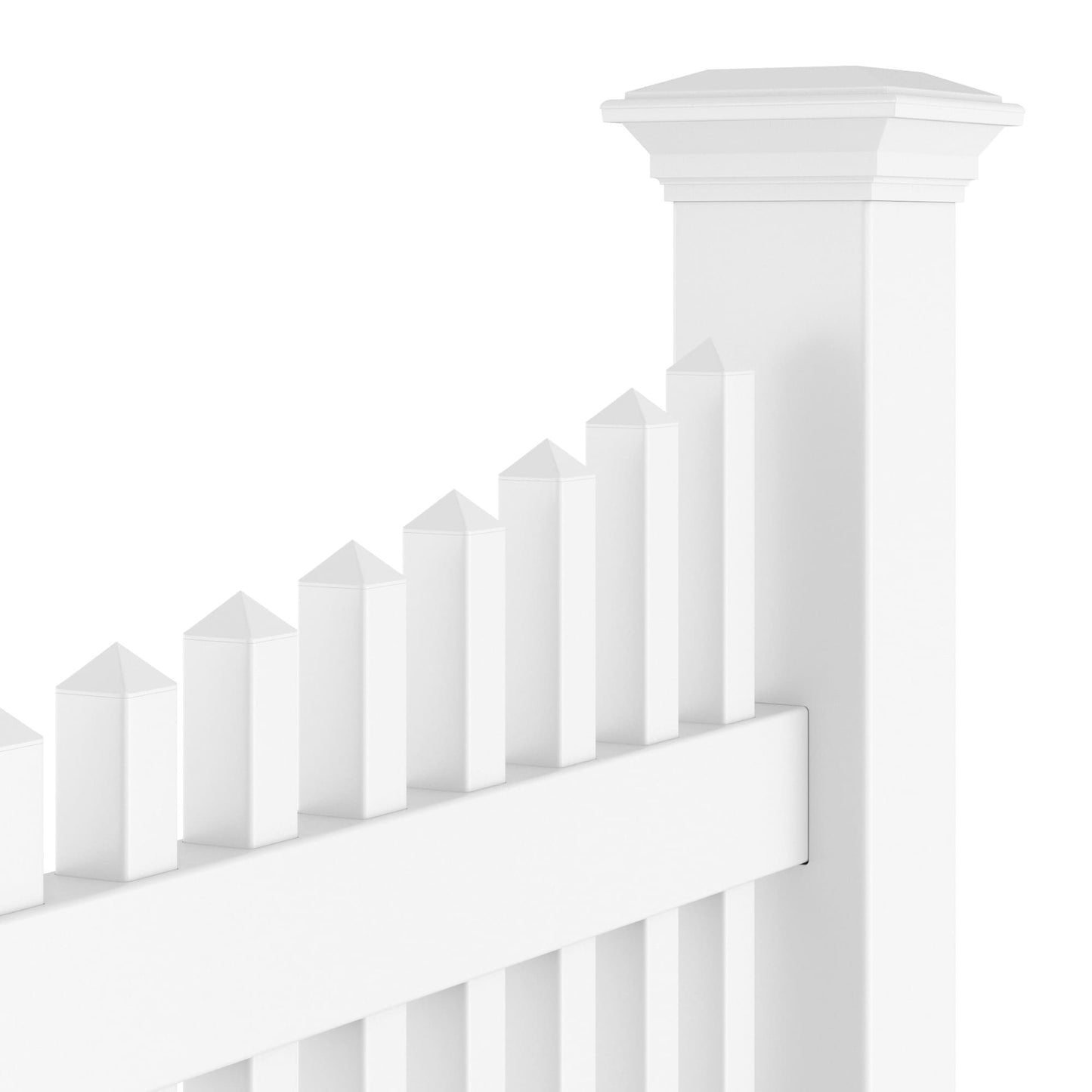 Aspen Haven Series - Fence Panel - 6' x 8'-Vinyl Fence Panels-ActiveYards-White-FenceCenter