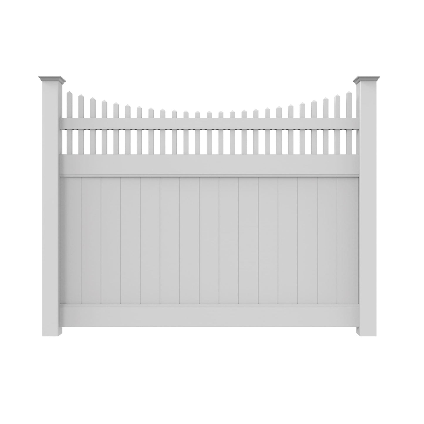 Aspen Haven Series - Fence Panel - 6' x 8'-Vinyl Fence Panels-ActiveYards-White-FenceCenter