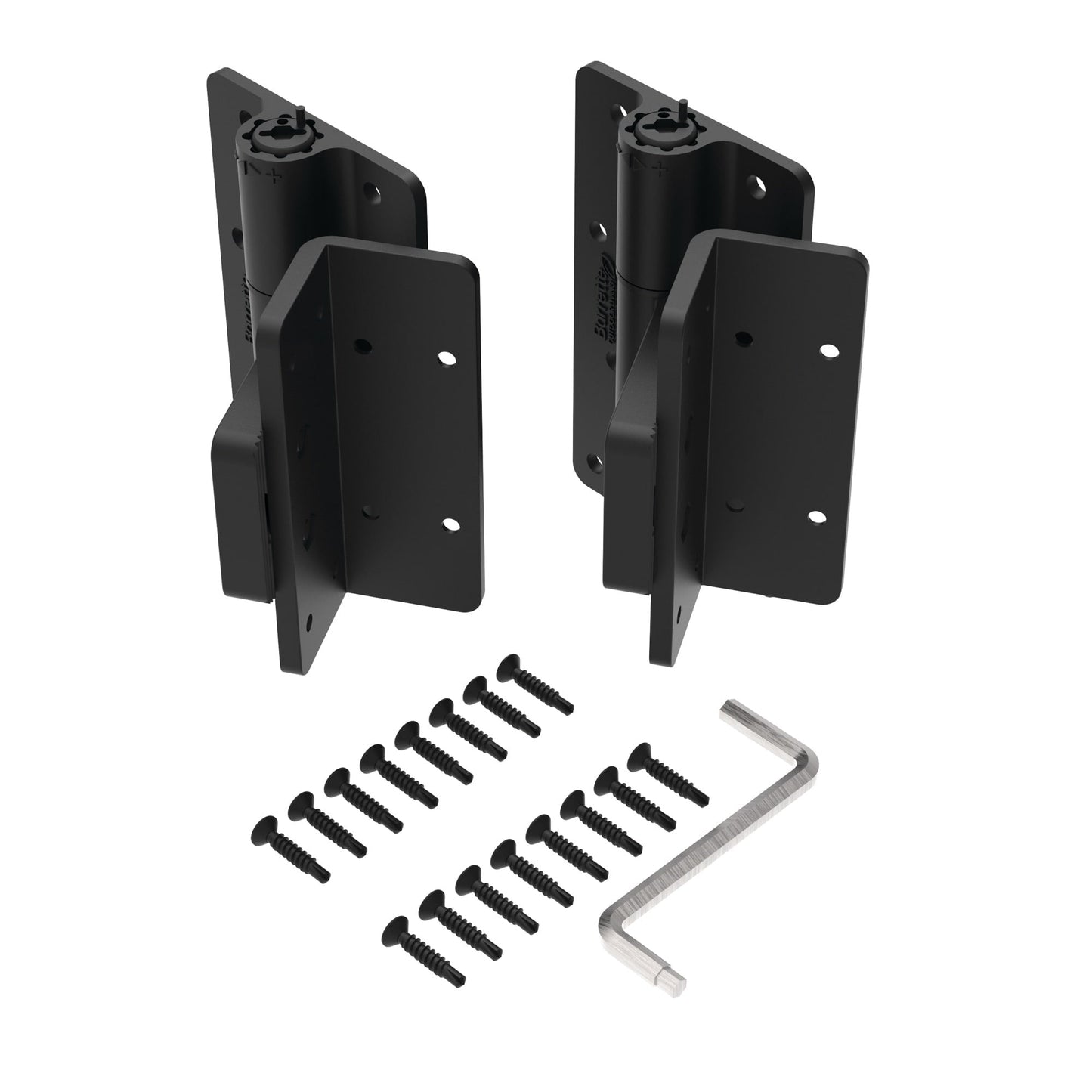 Butterfly Hinge - Flush Mount-Hinges-BOL Hardware-Black-12-FenceCenter