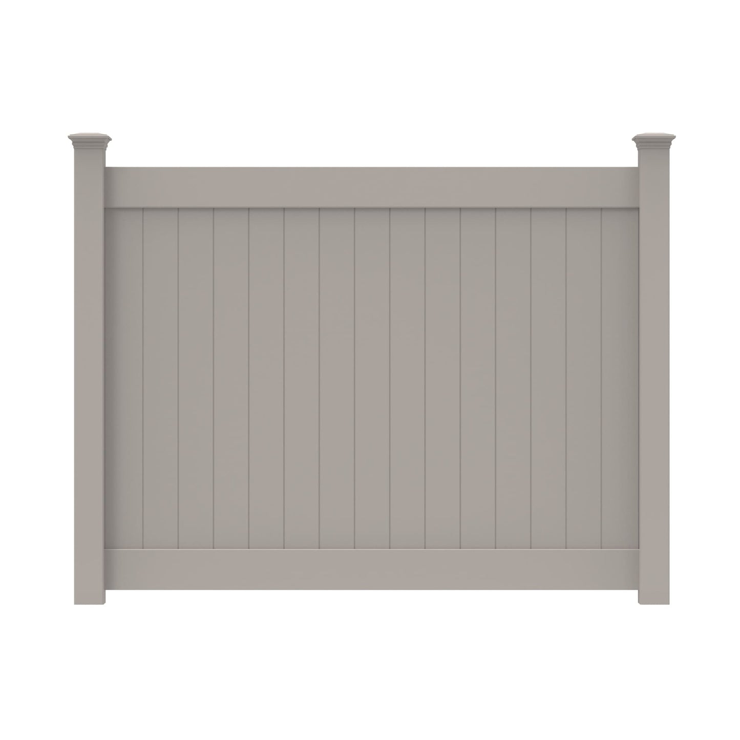 Dogwood Home Series - Fence Panel - 6' x 8'-Vinyl Fence Panels-ActiveYards-Gray-FenceCenter