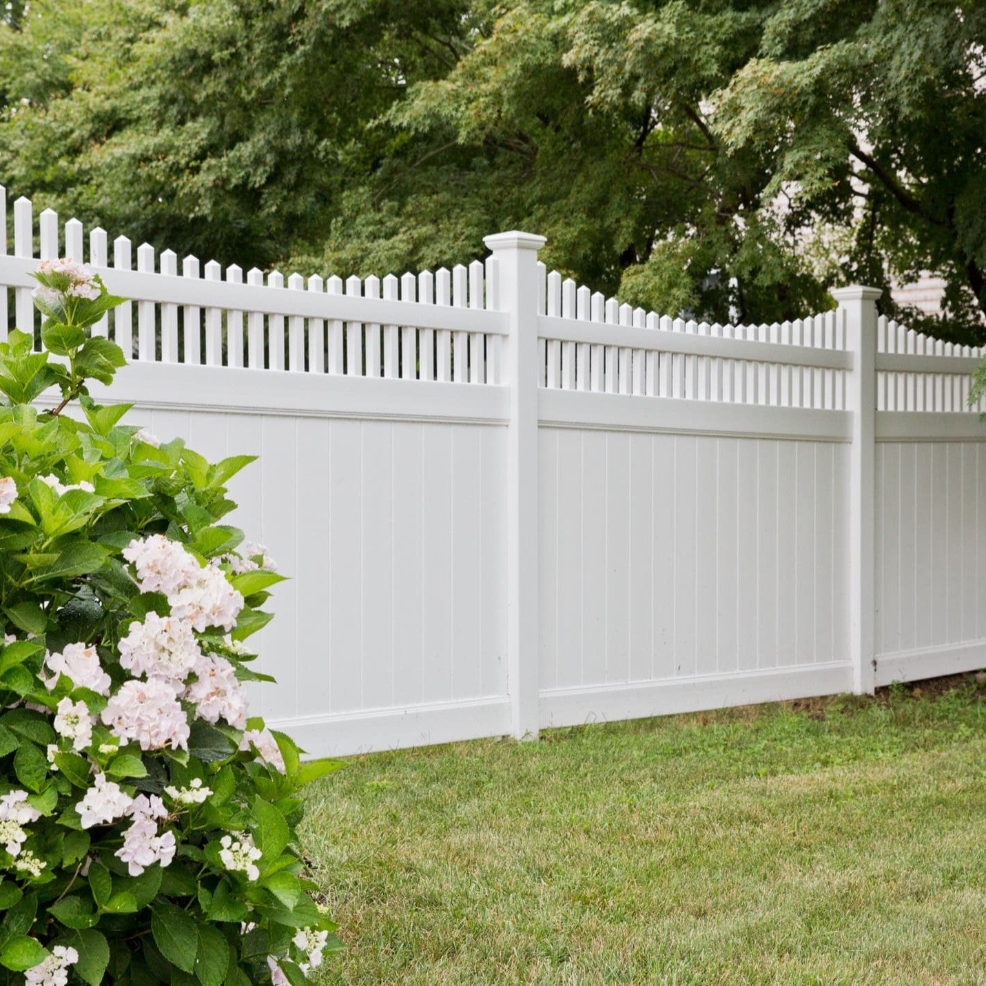 Aspen Haven Series - Fence Panel - 6' x 8'-Vinyl Fence Panels-ActiveYards-White-FenceCenter