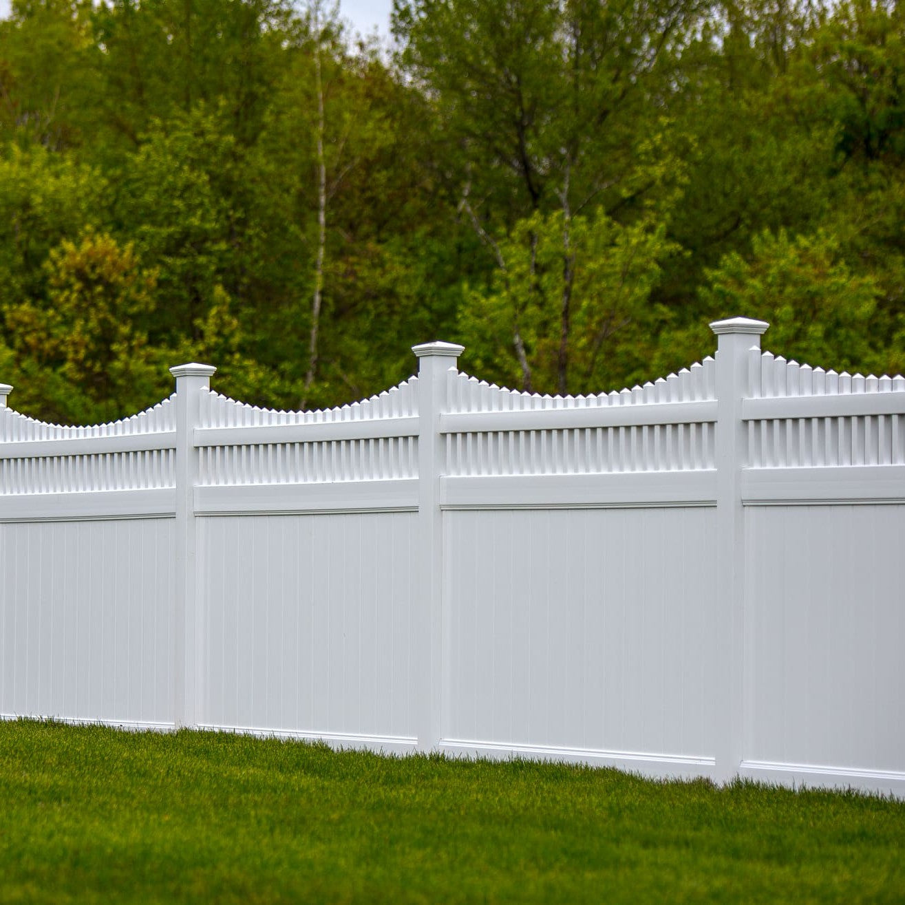 Aspen Haven Series - Fence Panel - 6' x 8'-Vinyl Fence Panels-ActiveYards-White-FenceCenter