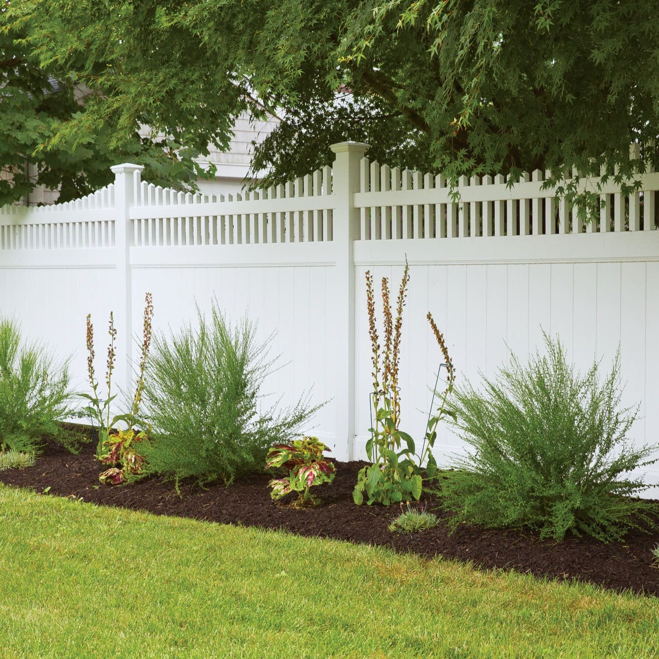 Aspen Haven Series - Fence Panel - 6' x 8'-Vinyl Fence Panels-ActiveYards-White-FenceCenter