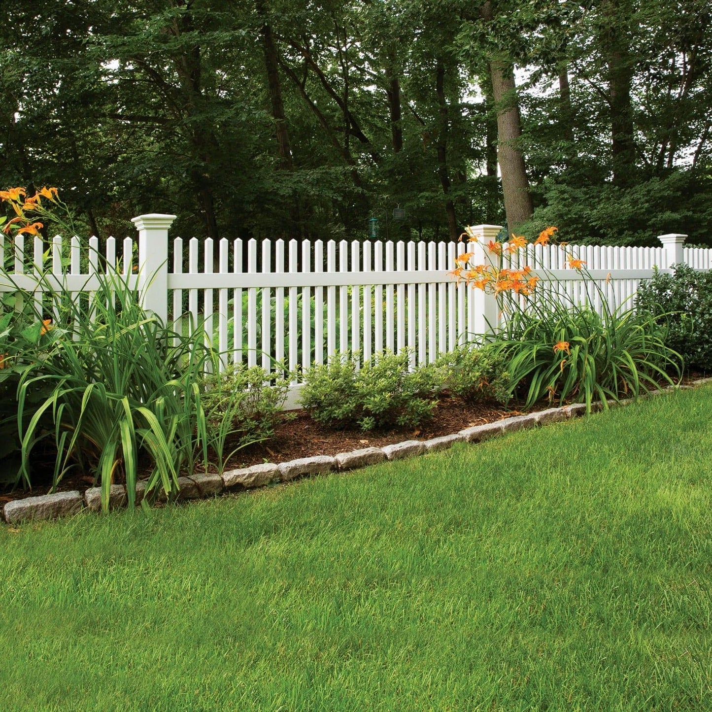 Chestnut Haven Series - Fence Panel - 4' x 8'-Vinyl Fence Panels-ActiveYards-White-FenceCenter