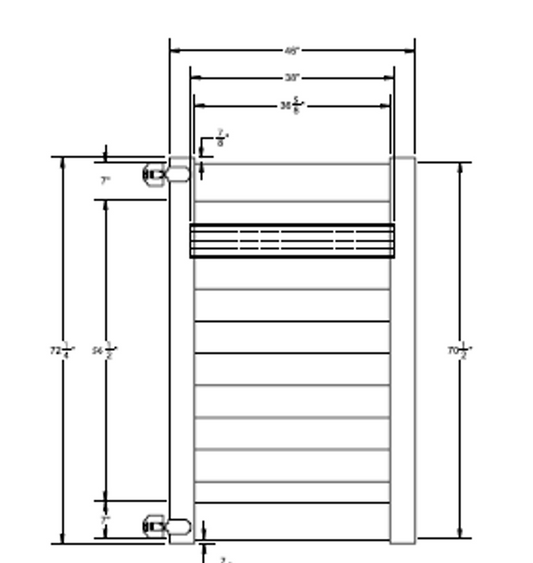 Hemlock Walk Gate - 6' x 46"