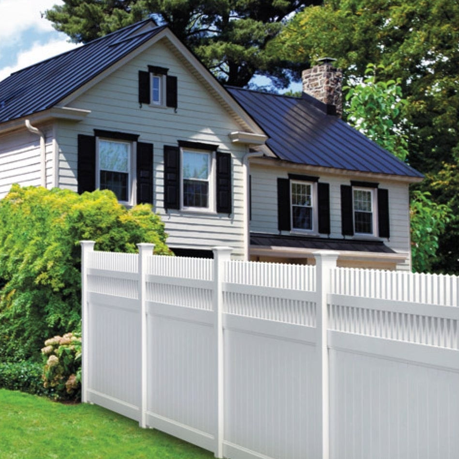Moonstone Haven Series - Fence Panel - 6' x 8'-Vinyl Fence Panels-ActiveYards-White-FenceCenter