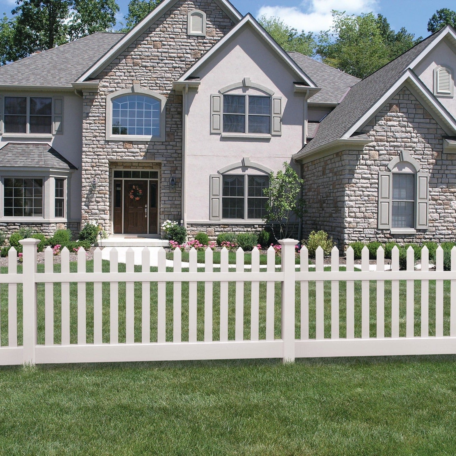 Primrose Haven Series - Fence Panel - 4' x 8'-Vinyl Fence Panels-ActiveYards-White-FenceCenter