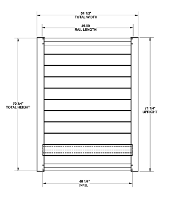 Sequoia Drive Gate - 6' x 54-1/2"