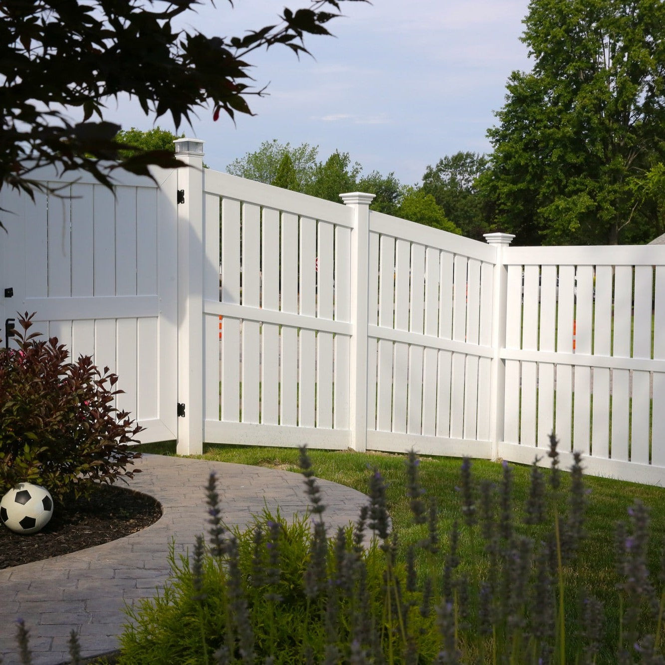 Tupelo Haven Series - Fence Panel - 6' x 8'-Vinyl Fence Panels-ActiveYards-White-FenceCenter