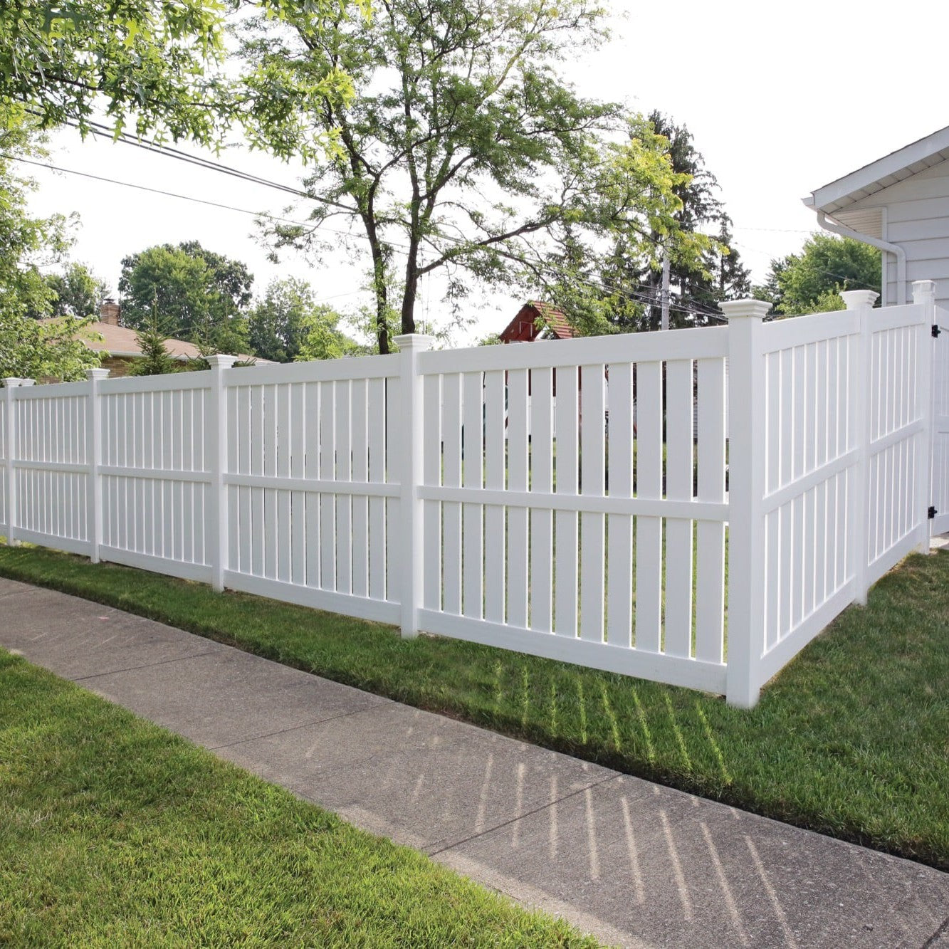 Tupelo Haven Series - Fence Panel - 6' x 8'-Vinyl Fence Panels-ActiveYards-White-FenceCenter