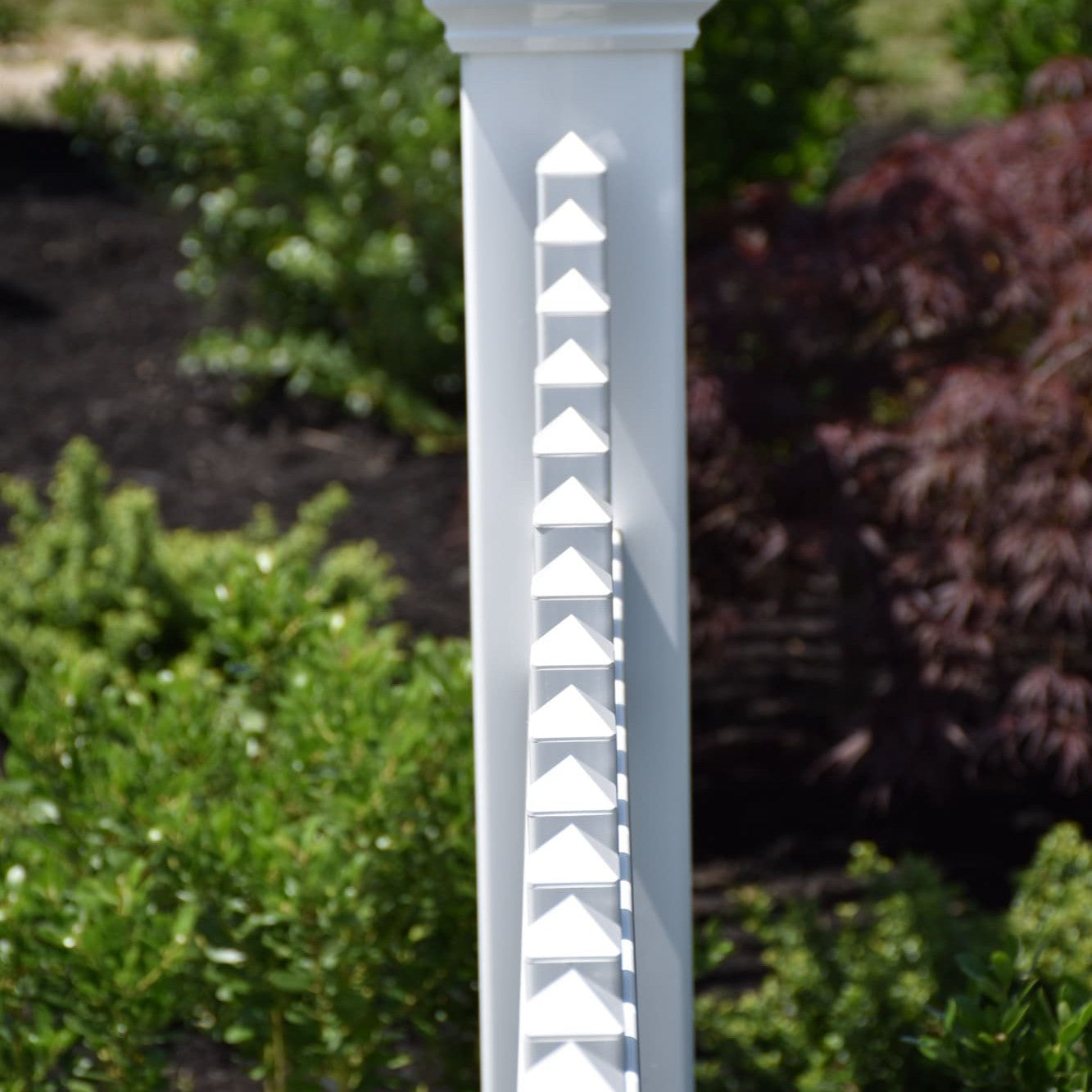Chestnut Scallop Haven Series - Fence Panel - 4' x 8'-Vinyl Fence Panels-ActiveYards-White-FenceCenter