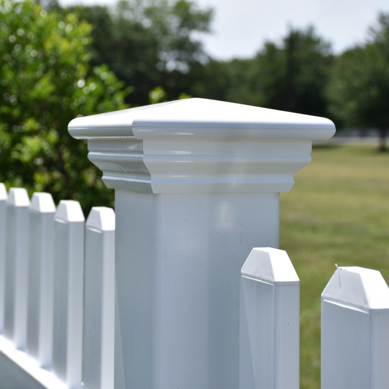 Silverbell Haven Series - Fence Panel - 4' x 8'-Vinyl Fence Panels-ActiveYards-White-FenceCenter