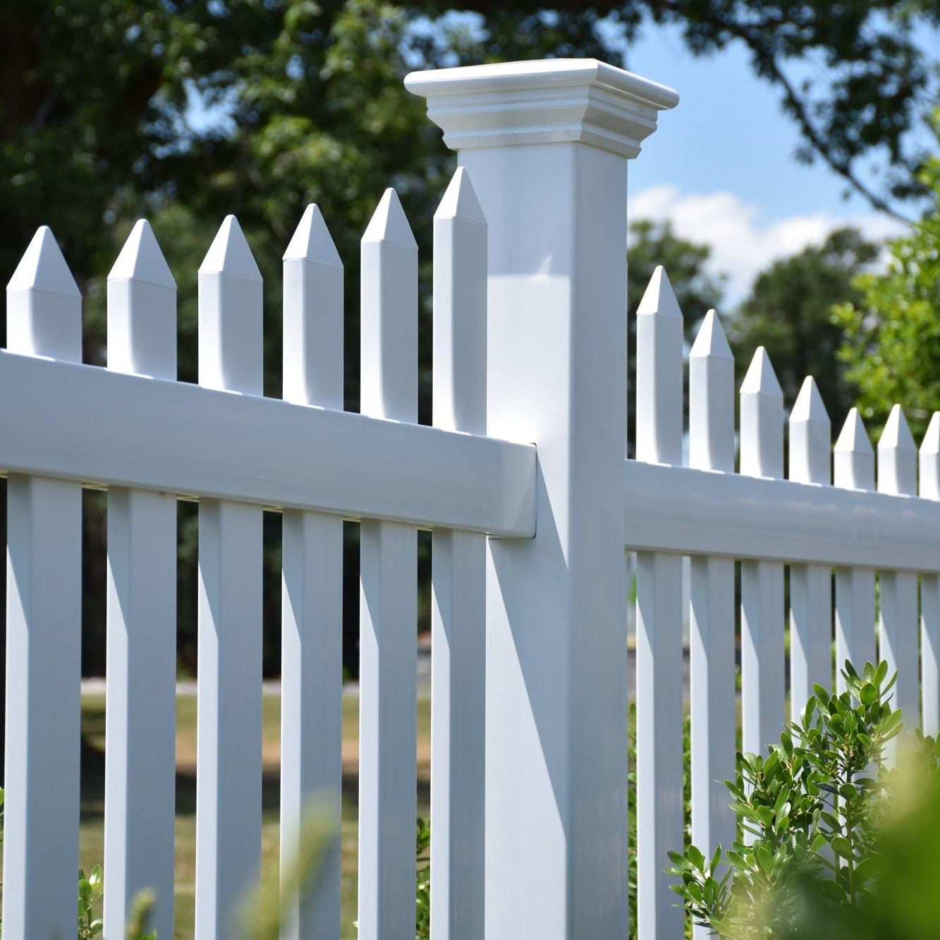 Primrose Scallop Haven Series - Fence Panel - 4' x 8'-Vinyl Fence Panels-ActiveYards-White-FenceCenter