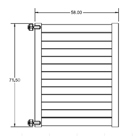 Willow drive Gate - 6' x 58"