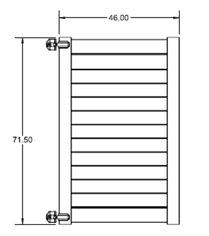 Willow Walk Gate - 6' x 46"